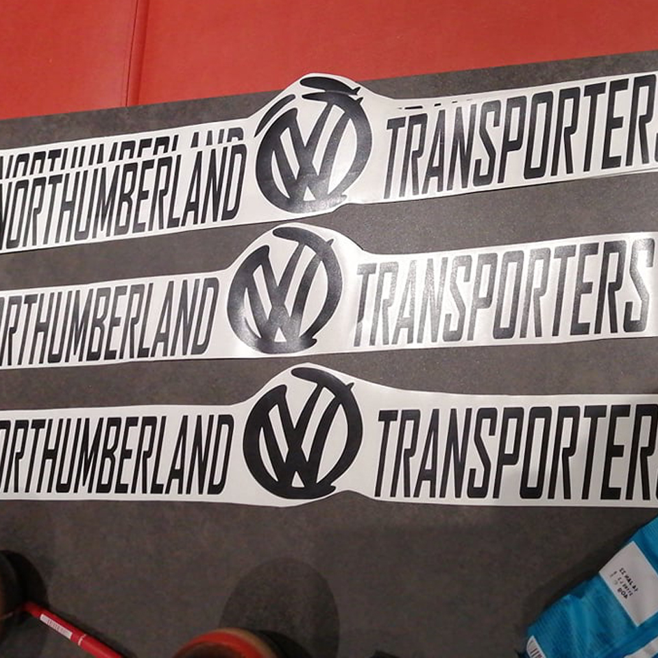 Northumberland VW Transports Windscreen Stickers